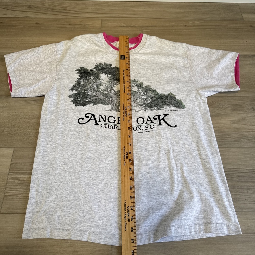 Vintage Single Stitch Charleston, SC Angel Oak Anvil T-Shirt Sz L Made In USA - Picture 8 of 12